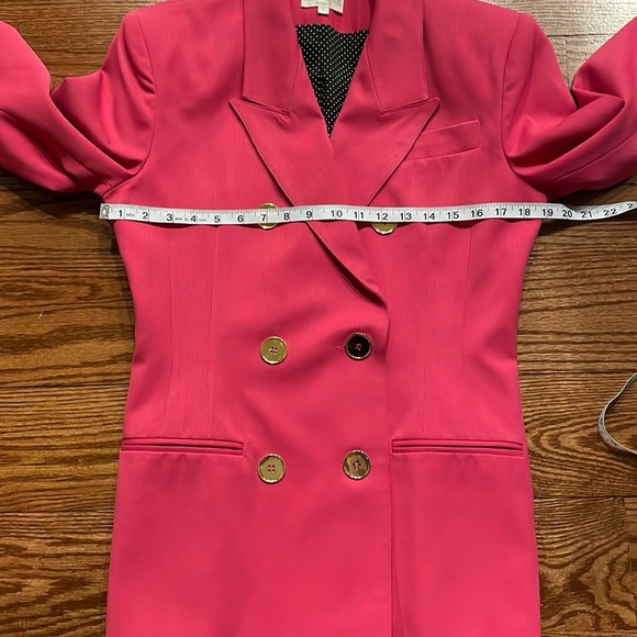 ANN TAYLOR STUDIO Vintage skirt suit set double breasted jacket pink size 6 - Picture 3 of 17